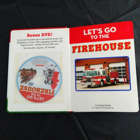 Let's Go to the Firehouse Book w/ DVD - Picture 3 of 5